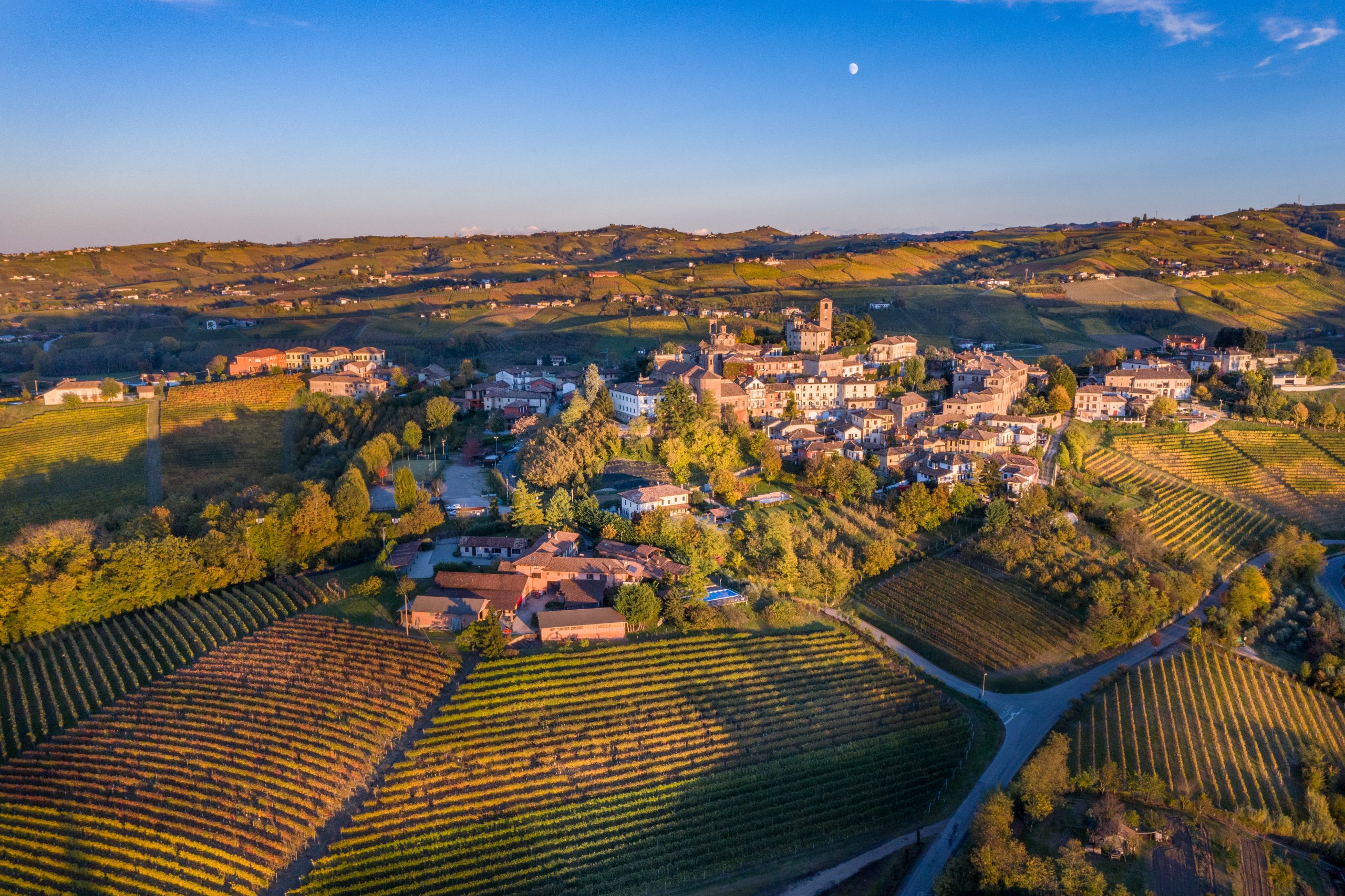 Vista dall'alto di Neive